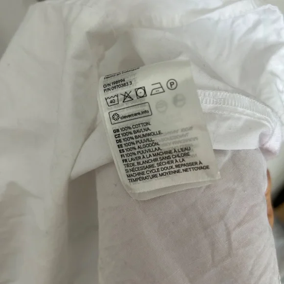 100% Cotton White Ruffle Mini Dress - Picture 4 of 4